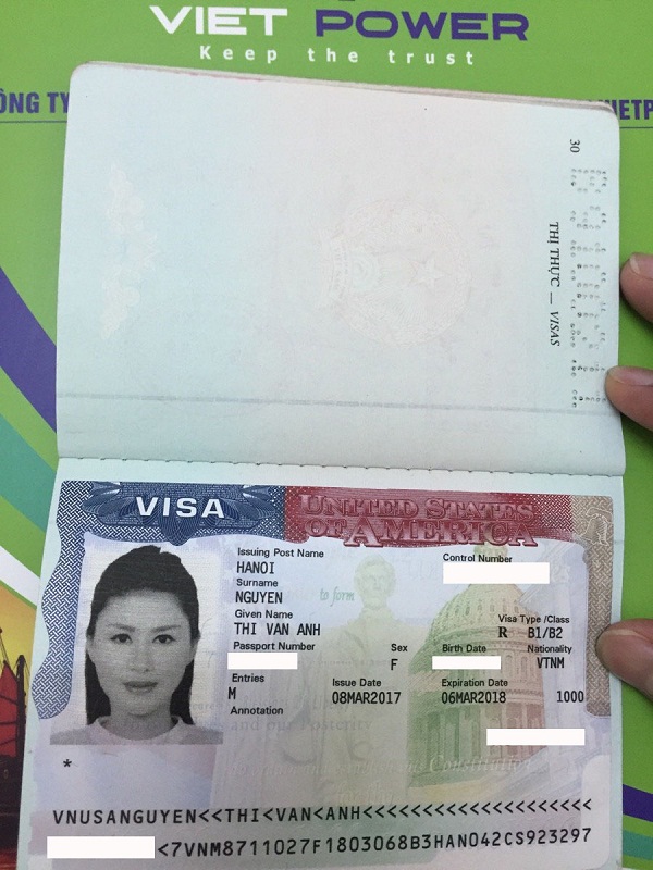 Chúc mừng visa Mỹ